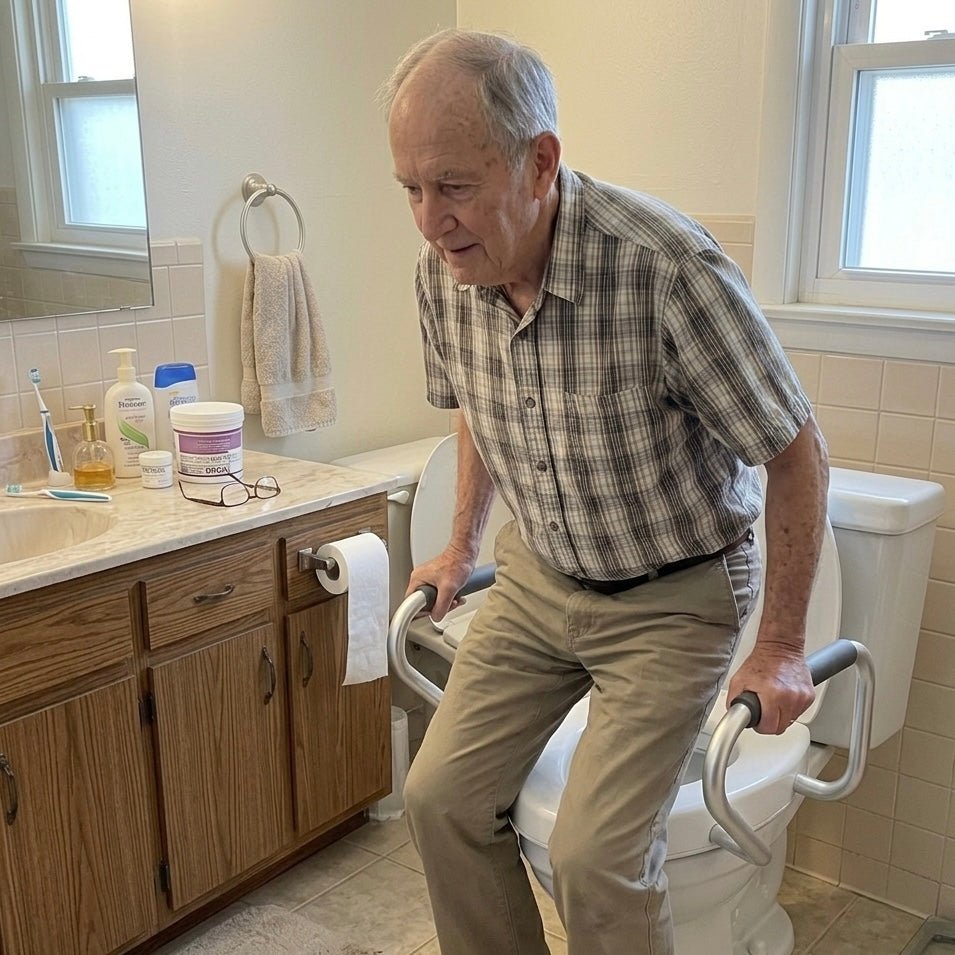 How to Help Elderly Get Up From Toilet Safely at Home - Marine Dana Store