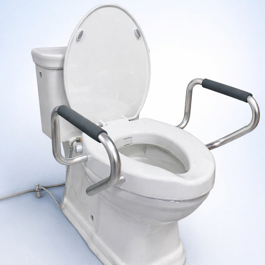 Raised Toilet Seat with Arms: What to Know - Marine Dana Store