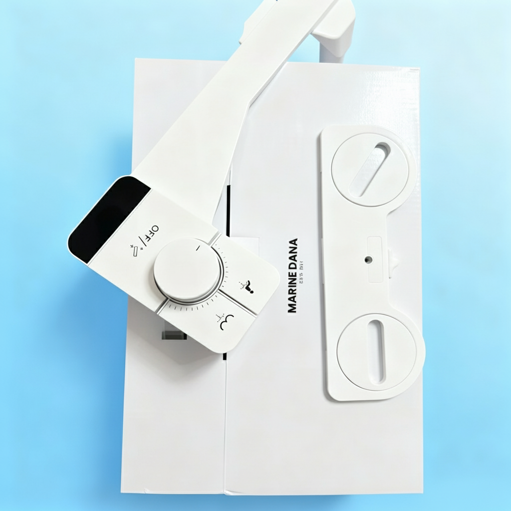 Easy-clean bidet attachment with retractable self-cleaning nozzle design