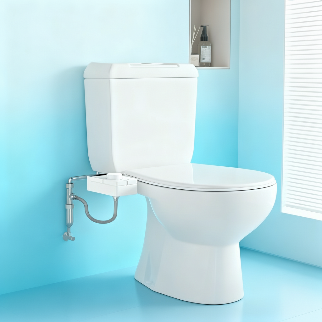 Bidet attachment for toilet with tank adapter and flexible hose included