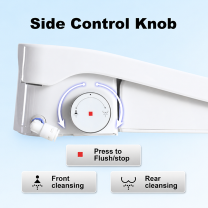 Smart Heated Bidet Toilet Seat with Remote and Side Control