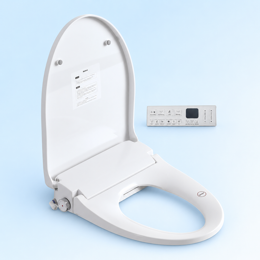 Smart Heated Bidet Toilet Seat with Remote and Side Control