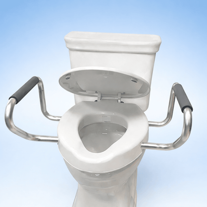 All-in-One Toilet Safety System with Bidet Seat and Support Arms - Marine Dana Store